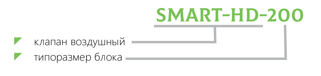 Clapetă de aer SMART-HD-200